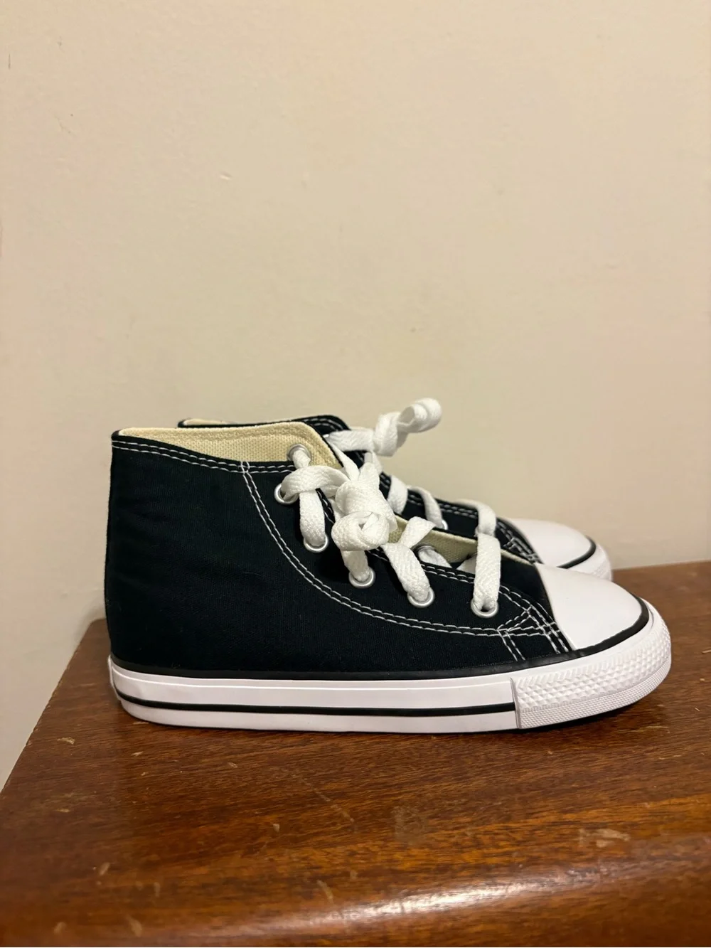 Converse Toddler Kids Black & White High Top Sneakers